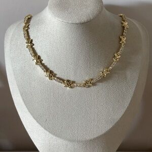 Elegant Gold and Silver Women's Necklace